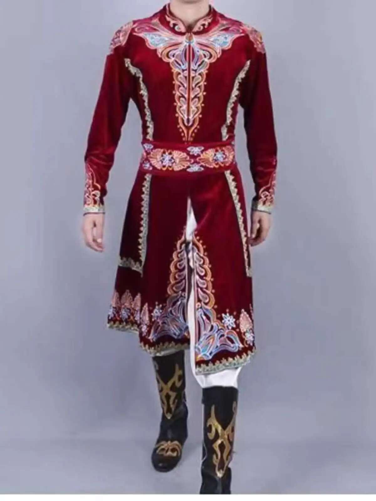 Ethnic Clothing & Online Fashion Store Khaadi Uk - ใหม่ Xinjiang Dance เสื้อผ้า Uyghur เสื้อผ้าผู้ชายหล่อเสื้อ