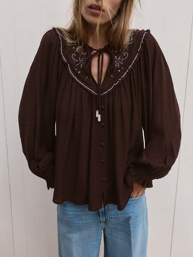 เสื้อเชิ้ตลำลองปักลูกปัดแฟชั่น - Ethnic Clothing & Online Fashion Store Khaadi Uk บทวิจารณ์และราคา