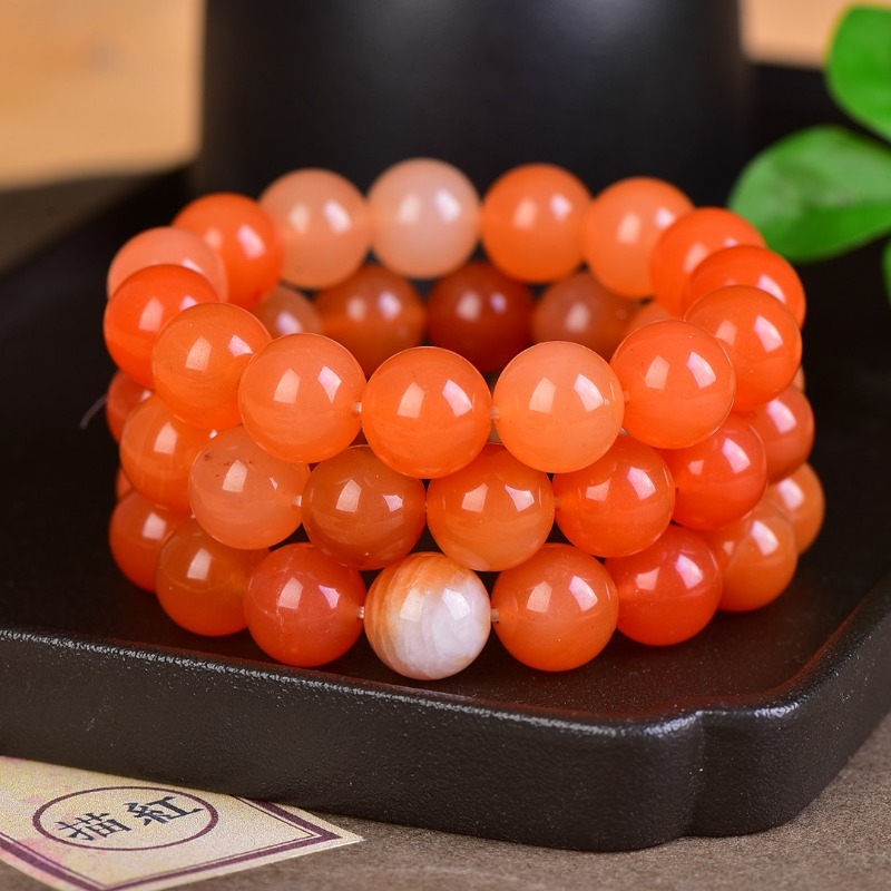 สร้อยข้อมือหยกไหมสีแดงทองแบบบู - Ethnic Fashion Boutique บทวิจารณ์และราคา