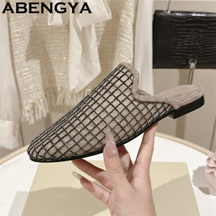 รองเท้าสลิปเปอร์แบบสวมหัวมน ผ้ - Ethnic And Fashion บทวิจารณ์และราคา