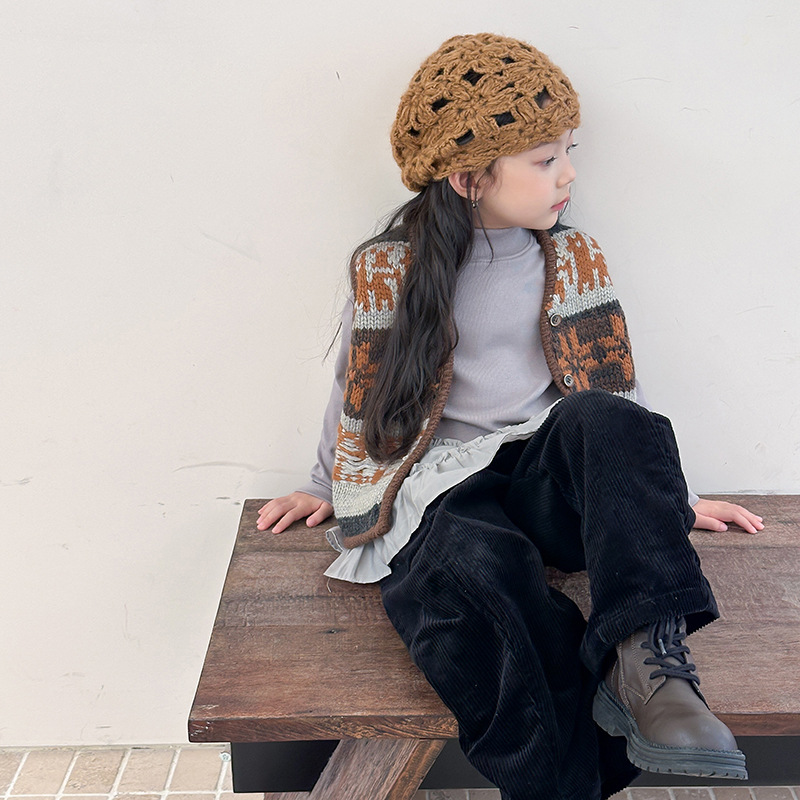 เสื้อกั๊กถักสไตล์เรโทรสำหรับเด - Ethnic Fashion Boutique บทวิจารณ์และราคา